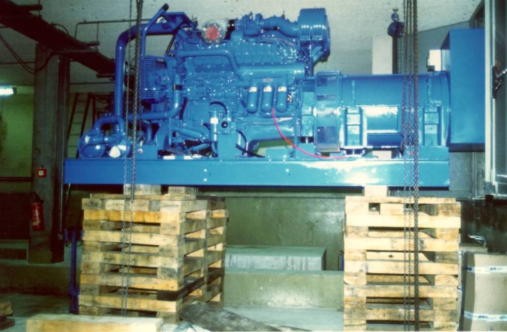 Manutention-de-groupe-électogène-en-sous-sol